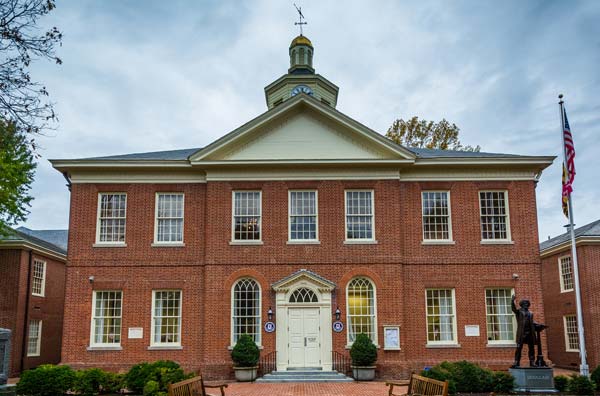 Photo of The Talbot County Courthouse, in Easton, Maryland